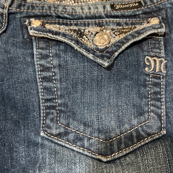 Miss Me Womens Embellished Boot Cut Jeans JP5124B7 SIZE 27 - Picture 12 of 15